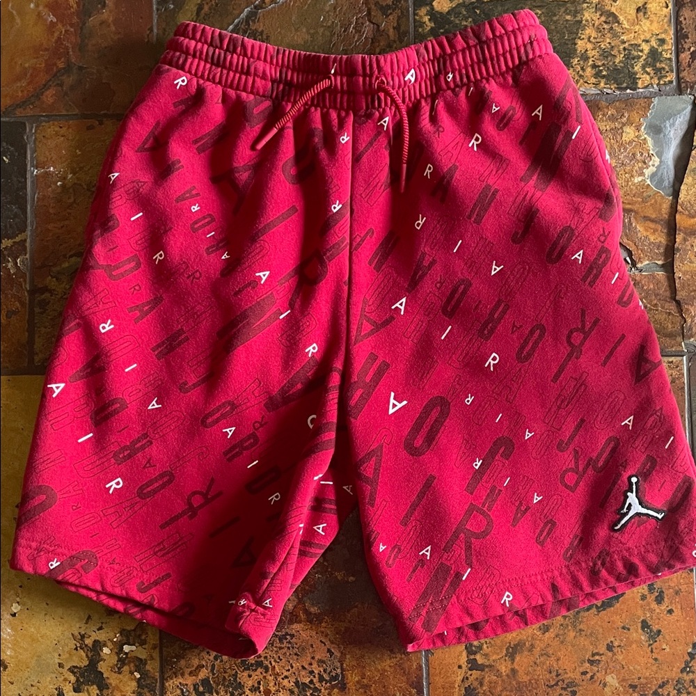 Jordan Kids Graphic Red Shorts